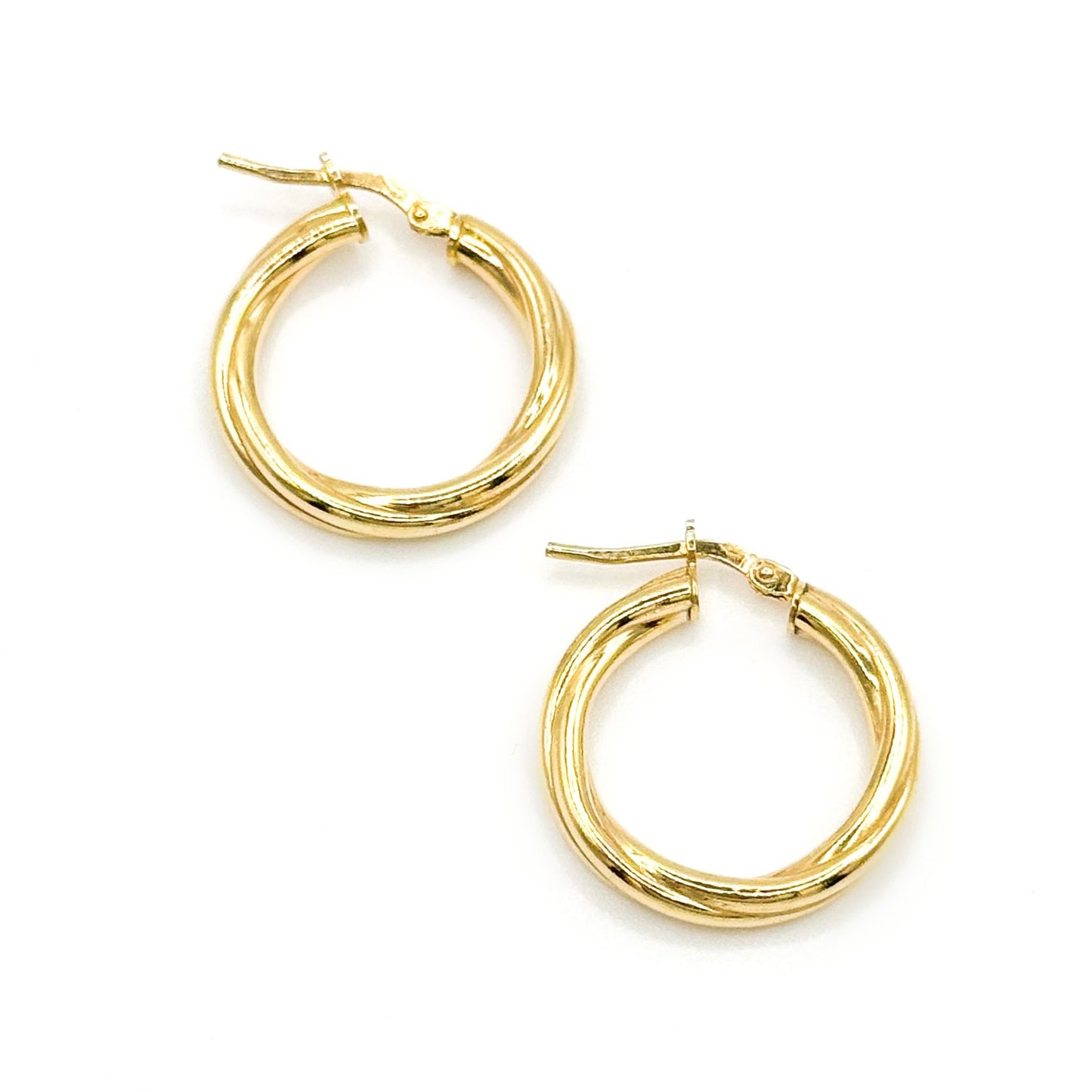 HOOP MINI WAVY GOLD