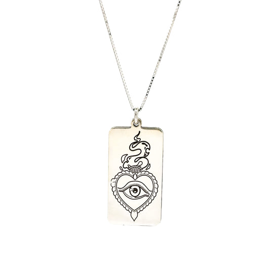 COLLANA COEUR SILVER
