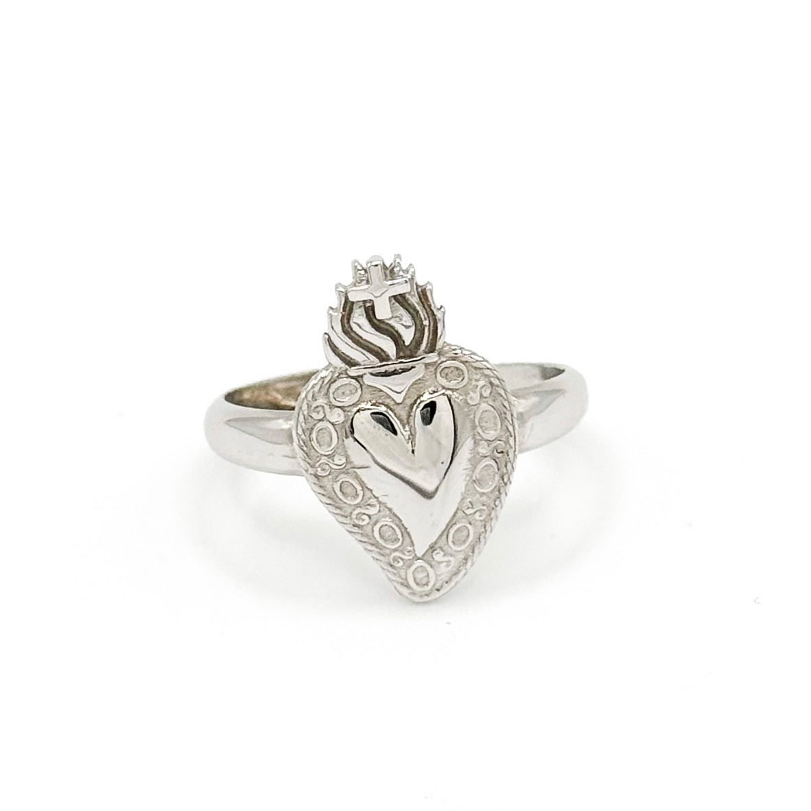 ANELLO SACRO CUORE SILVER