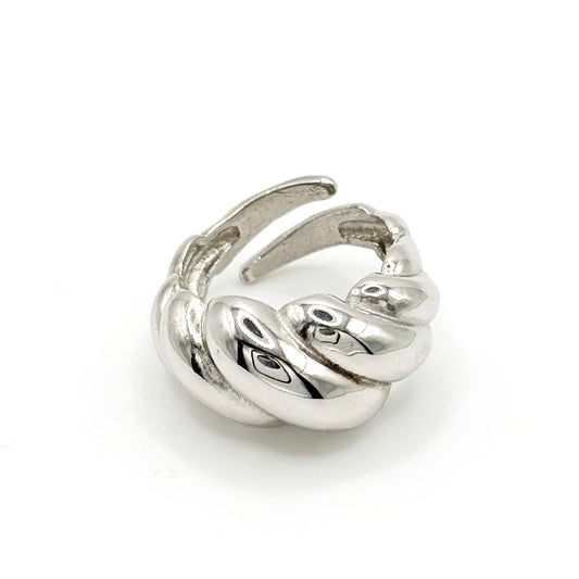 ANELLO CROISSANT SILVER