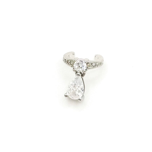 EAR CUFF DROP SILVER