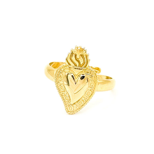 ANELLO SACRO CUORE GOLD