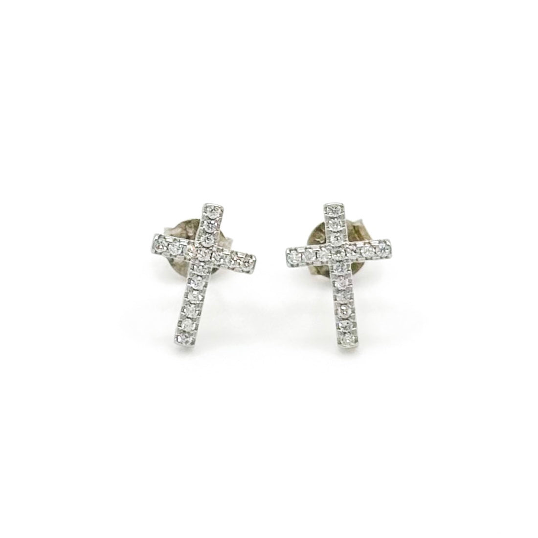 STUD CROCE SILVER