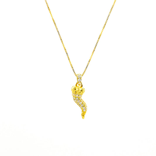 COLLANA CORNO GOLD